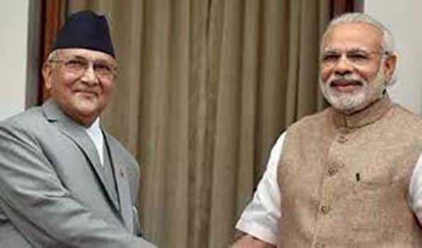 नेपाल के प्रधानमंत्री ओली ने मोदी को जन्मदिन की दी बधाई नेपाल के प्रधानमंत्री ओली ने मोदी को जन्मदिन की दी बधाई